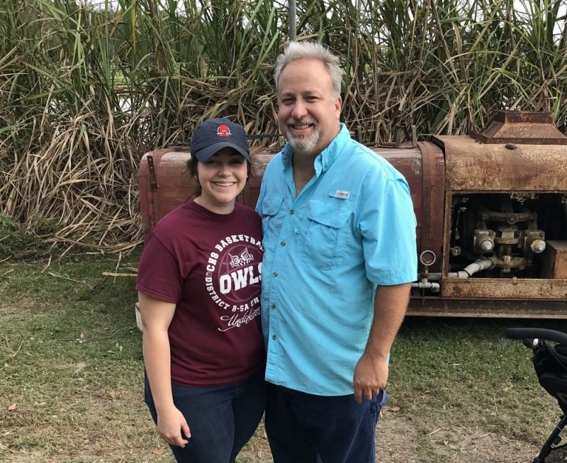 "Father-daughter hunting team Meagan Dragon and Darryl Dragon at the Cook-Off for the Coast event in Violet, Louisiana." CREDIT JOE SHRINER / LOUISIANA EATS