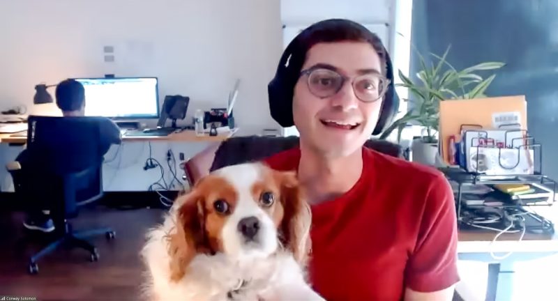 Covid companions Conway Solomon and his assistant at Wrstbnd