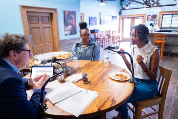 Peter Ricchiuti, Sydni Raymond and Arielle Brown, Out to Lunch at NOLA Brewing