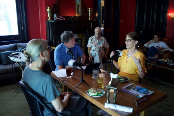 Anastasia Pelias, Peter Ricchiuti, Marguerite Oestreicher, Out to Lunch at Columns in Uptown New Orleans