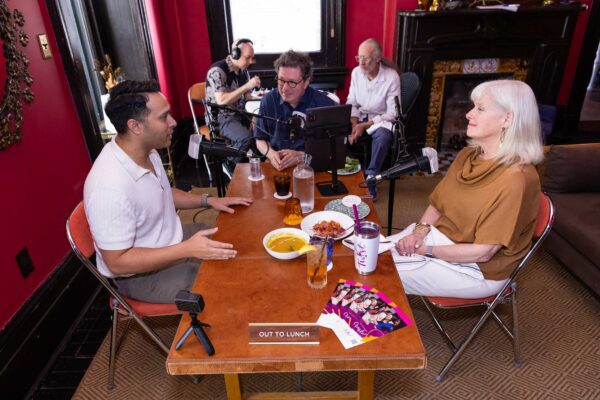 Sami Khan, Blake Langlinais, Peter Ricchiuti, Grant Morris, Cathy Deano, Out to Lunch at Columns in Uptown New Orleans