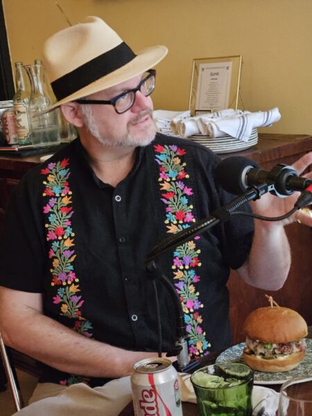 Andrew Ward sits in for Peter Ricchiuti hosting Out to Lunch at Columns on St Charles Avenue in Uptown New Orleans