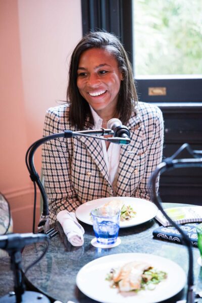 Clara Baron-Hyppolite, Executive Director of College Beyond, an organization focused on helping college kids with limited resources navigate college and stay in school all the way to graduation