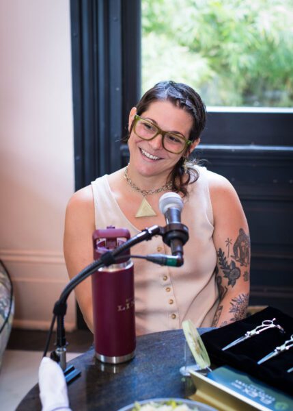 Stephanie Tarrant, blending her talents as florist and artist, creating flowers that live forever reataining their natural beauty, under the banner of her company, Crypt Flowers