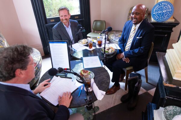 Peter Ricchiuti, Jeremy Turner, Randy Hayman, Out to Lunch at The Columns Hotel