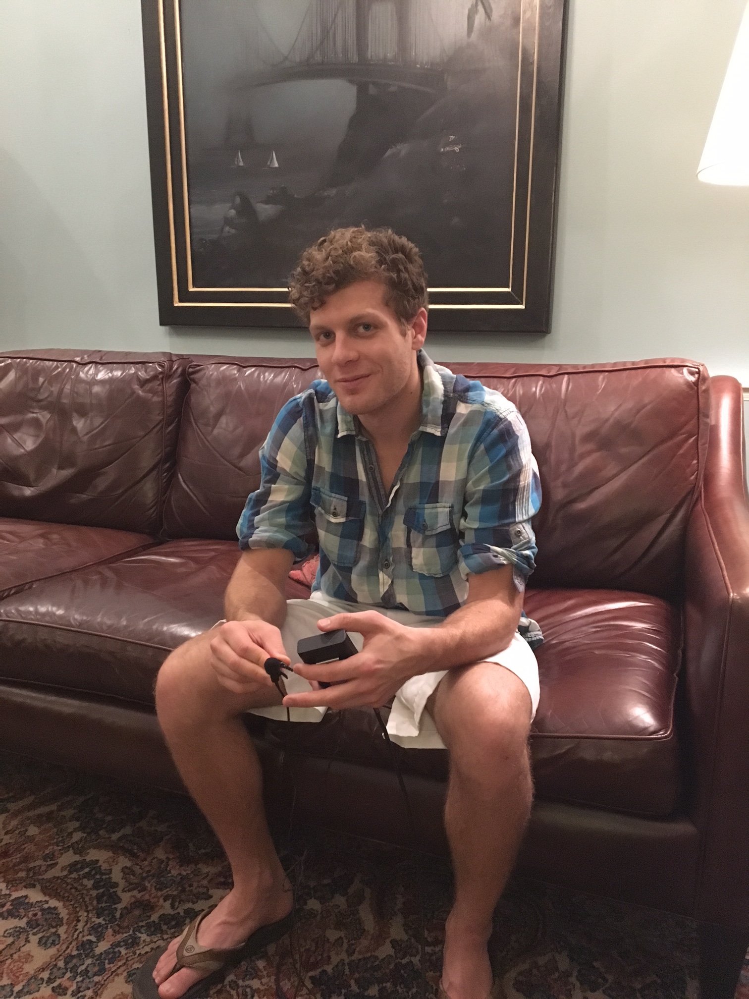 David on couch